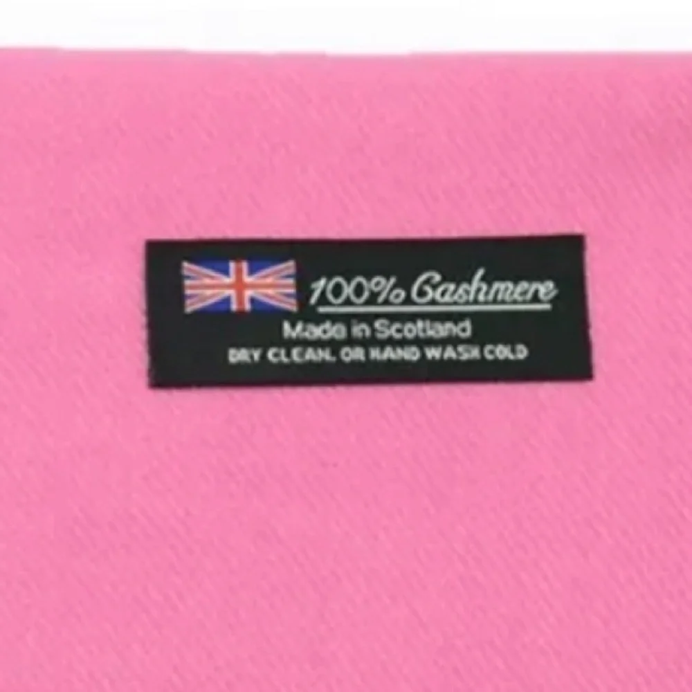 Pink Cashmere Scarf Long and Soft - Picture 3 of 4